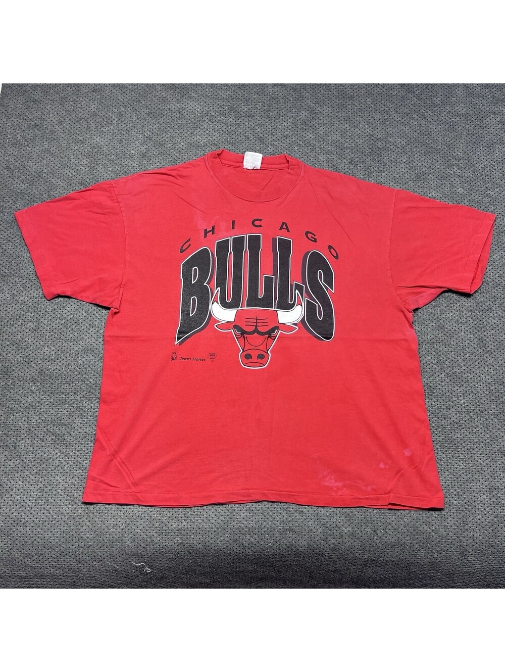 Vintage 1990S Chicago Bulls Basketball T-Shirt XXL Rare Men’s Red Logo NBA